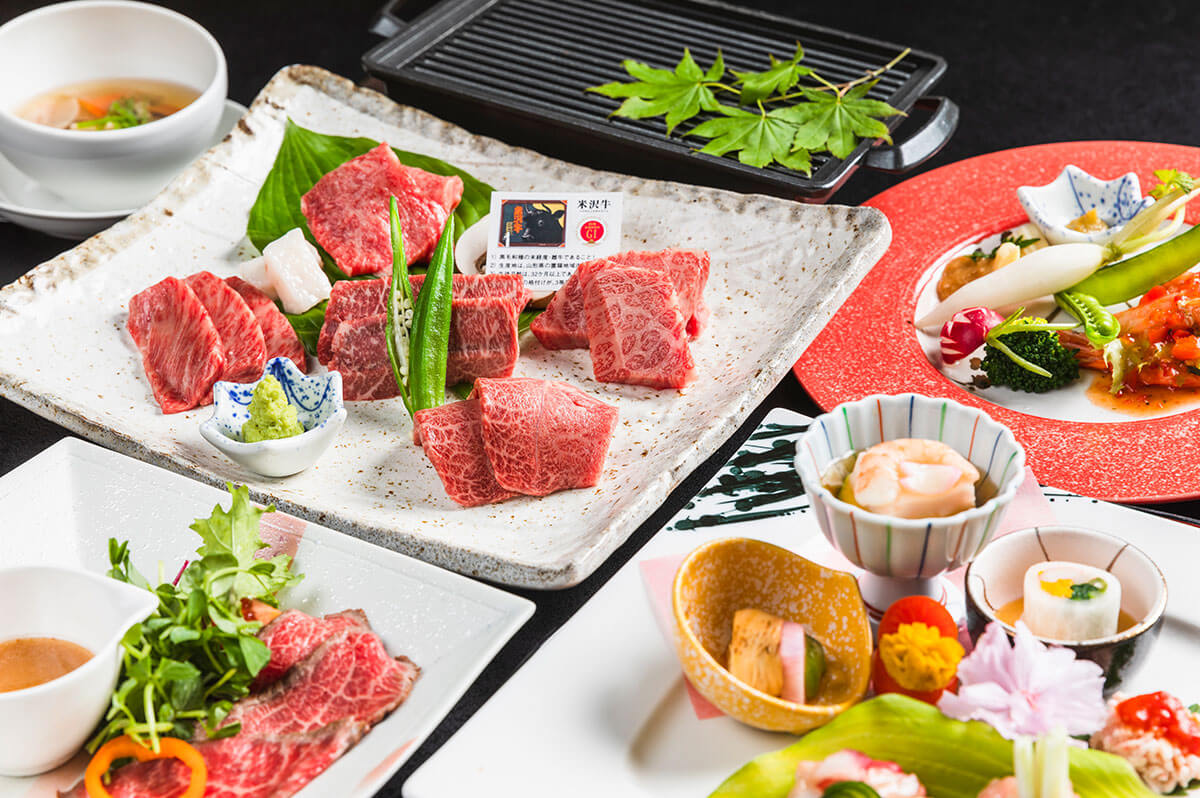 イメージ:特選米沢牛食べくらべコース